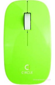 Circle FlintO Wired Optical Mouse Mouse(USB, Green)